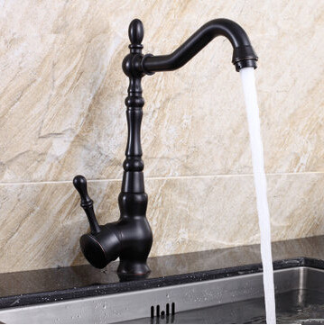 Antique Brass Finish One Hole One Handle Black Bronze Kitchen Faucet TP0415E Antique Brass Finish One Hole One Handle Black Bronze Kitchen Faucet TP0415E