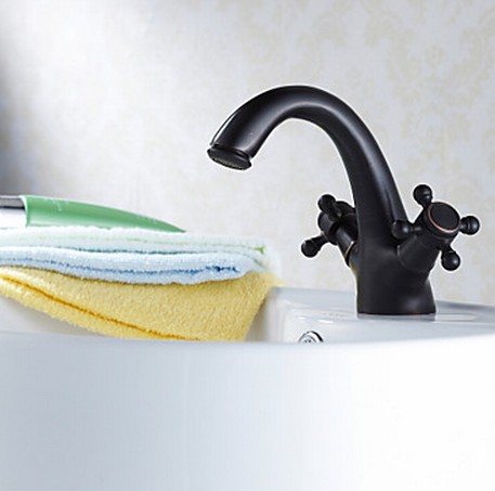 Traditional Style Oil-rubbed Bronze Finish Two Handles Bathroom Sink Faucet T0401OR Traditional Style Oil-rubbed Bronze Finish Two Handles Bathroom Sink Faucet T0401OR