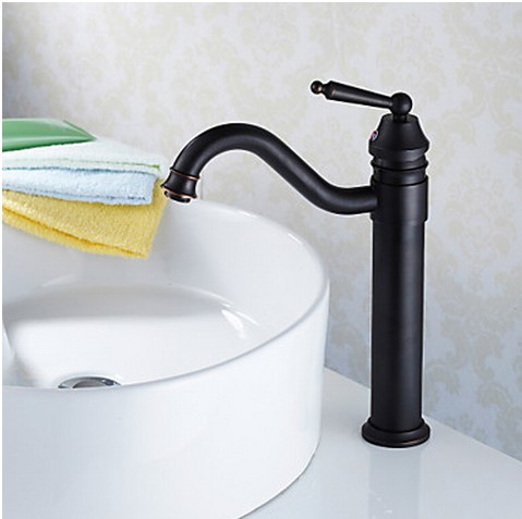 Traditional Style Black Bronze Brass Finish Countertop Bathroom Sink Faucet T0404BH Traditional Style Black Bronze Brass Finish Countertop Bathroom Sink Faucet T0404BH