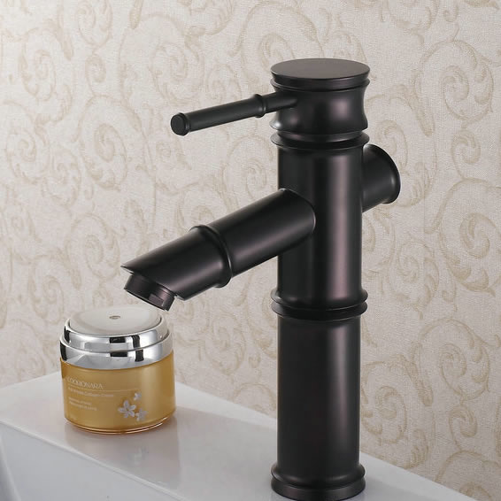 Oil-rubbed Bronze Finish Bathroom Sink Faucet -Bamboo Shape Design T0418B Oil-rubbed Bronze Finish Bathroom Sink Faucet -Bamboo Shape Design T0418B