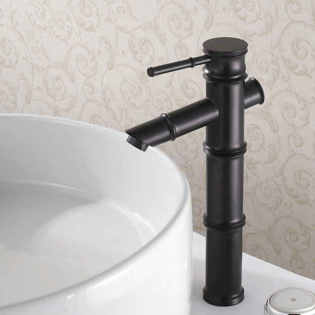 Oil-rubbed Bronze Finish Bathroom Sink Faucet -Bamboo Shape Design T0418HB Oil-rubbed Bronze Finish Bathroom Sink Faucet -Bamboo Shape Design T0418HB