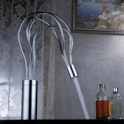 Single Handle Chrome Centerset Bathroom Sink Faucet (Cold and Hot Switch) T0458 Single Handle Chrome Centerset Bathroom Sink Faucet (Cold and Hot Switch) T0458