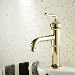 Ti-PVD Single Handle One Hole Centerset Bathroom Sink Faucet TP0487G Ti-PVD Single Handle One Hole Centerset Bathroom Sink Faucet TP0487G