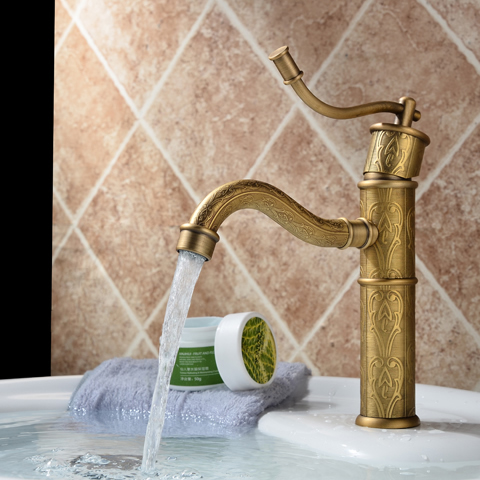 Antique Brass Finish Centerset Bathroom Sink Faucet T0488 Antique Brass Finish Centerset Bathroom Sink Faucet T0488