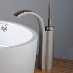 Single Handle Nickel Brushed Centerset Bathroom Sink Faucet T0526S Single Handle Nickel Brushed Centerset Bathroom Sink Faucet T0526S