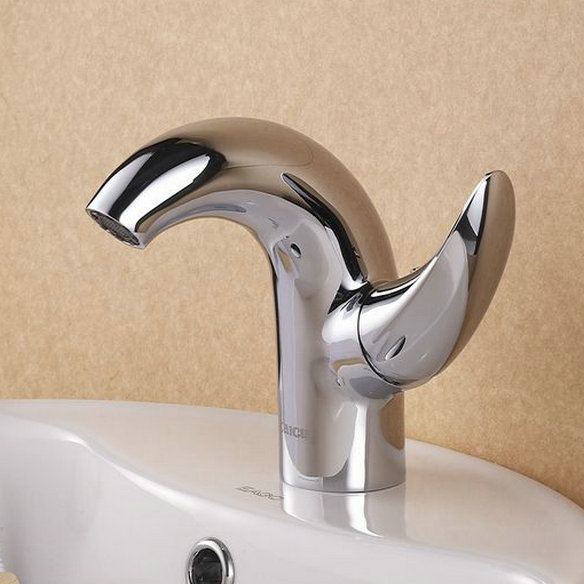 Contemporary Centerset Chrome Finish Bathroom Sink Faucet T0548 Contemporary Centerset Chrome Finish Bathroom Sink Faucet T0548