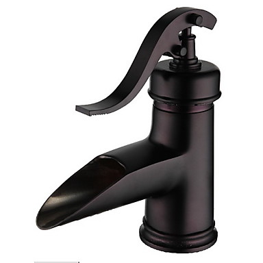 Oil-rubbed Bronze Waterfall Centerset Bathroom Sink Faucet T0599B Oil-rubbed Bronze Waterfall Centerset Bathroom Sink Faucet T0599B