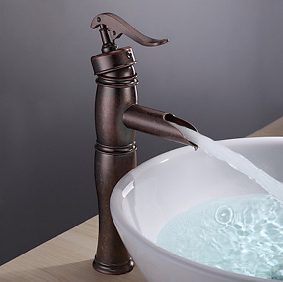 Vintage Centerset Antique Copper Finish Single Handle Brass Bathroom Sink Faucet T0599GH Vintage Centerset Antique Copper Finish Single Handle Brass Bathroom Sink Faucet T0599GH