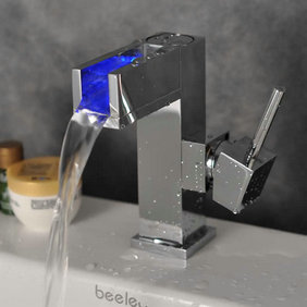 Contemporary Single Handle LED Bathroom Sink Faucet T0615F Contemporary Single Handle LED Bathroom Sink Faucet T0615F