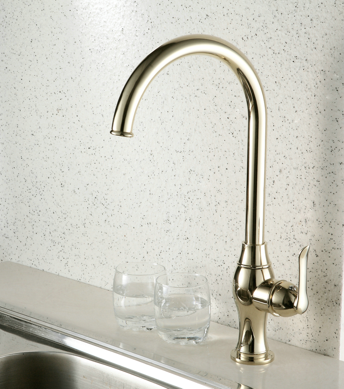 Ti-PVD Finish Antique Style Kitchen Faucet TP0795G Ti-PVD Finish Antique Style Kitchen Faucet TP0795G