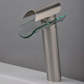 Contemporary Single Handle Nickel Brushed Bathroom Sink Faucet T0814HS Contemporary Single Handle Nickel Brushed Bathroom Sink Faucet T0814HS