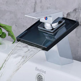 Contemporary Waterfall Bathroom Sink Faucet T0815B Contemporary Waterfall Bathroom Sink Faucet T0815B
