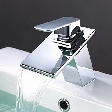 Brass Waterfall Bathroom Sink Faucet T0818BR Brass Waterfall Bathroom Sink Faucet T0818BR