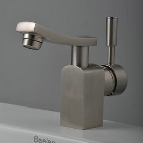 Single Handle Nickel Brushed Centerset Bathroom Sink Faucet (T1803S) Single Handle Nickel Brushed Centerset Bathroom Sink Faucet (T1803S)