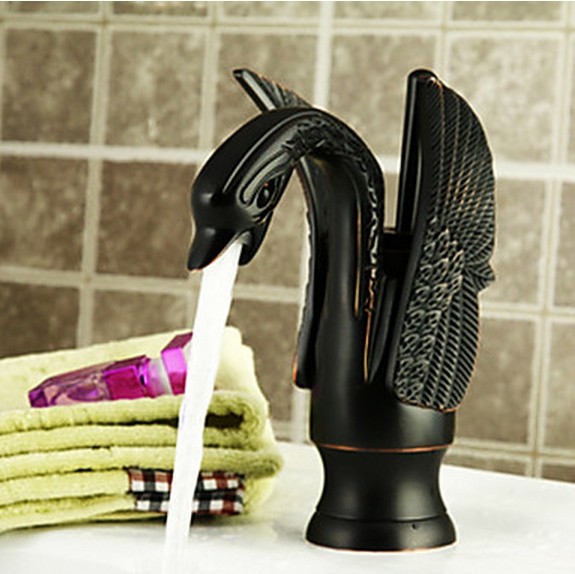 Bionics Design Centerset Bathroom Sink Faucet Oil-rubbed (Black) T2012R Bionics Design Centerset Bathroom Sink Faucet Oil-rubbed (Black) T2012R