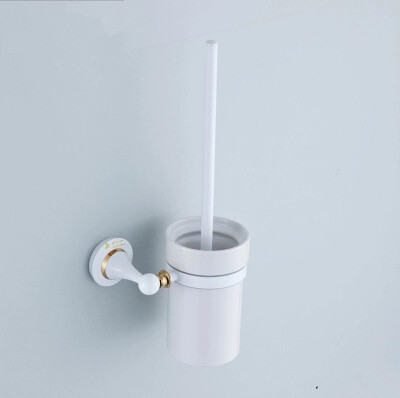 Brass Roasted white Porcelain Bathroom Toilet Brush Holder TCB4189 Brass Roasted white Porcelain Bathroom Toilet Brush Holder TCB4189