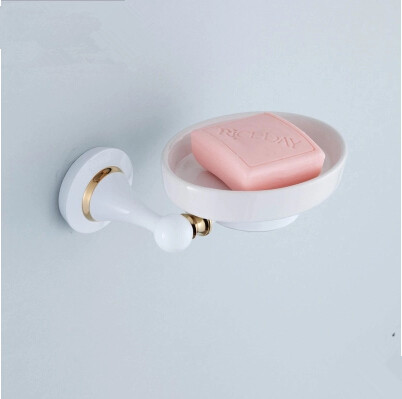 Hot Sale Brass Roasted white Porcelain Bathroom Soap Holder TCB4510 Hot Sale Brass Roasted white Porcelain Bathroom Soap Holder TCB4510