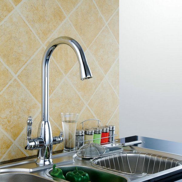 Modern Design Two Handles Mixer Kitchen Faucet T3002 Modern Design Two Handles Mixer Kitchen Faucet T3002