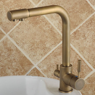Hot & Cold Water & RO filter Antique Water Purifier Kitchen Mixer Faucet TP3301A Hot & Cold Water & RO filter Antique Water Purifier Kitchen Mixer Faucet TP3301A