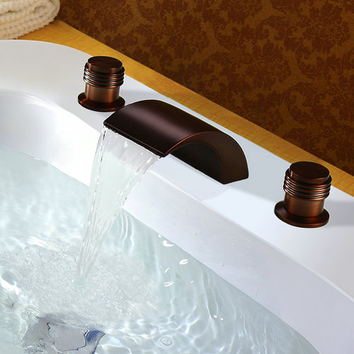 Antique Style Oil Rubbed Bronze Waterfall Bathroom Sink Faucet T6012OR Antique Style Oil Rubbed Bronze Waterfall Bathroom Sink Faucet T6012OR