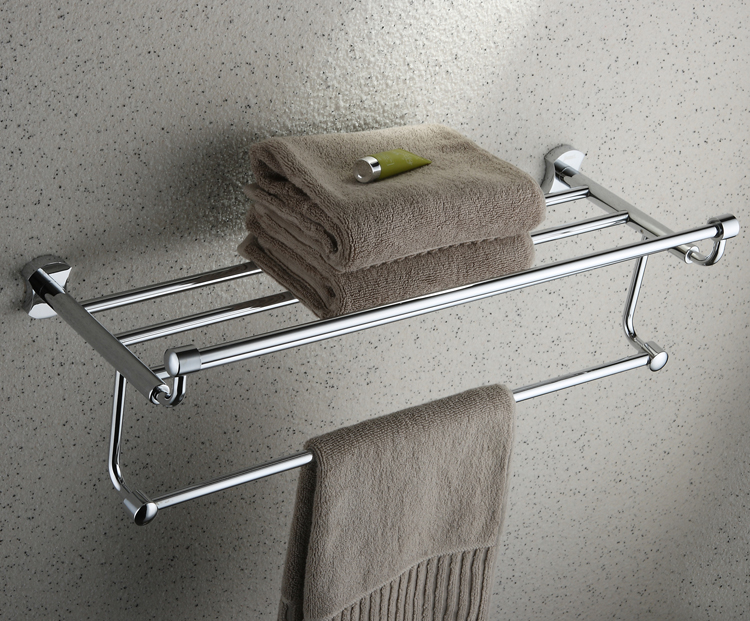 Chrome Finish Bathroom Rack With Towel Bar TCB2007 Chrome Finish Bathroom Rack With Towel Bar TCB2007