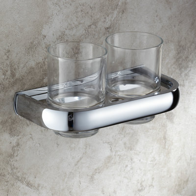 Brass Double Bathroom Tooth Brush Holder TCB7408 Brass Double Bathroom Tooth Brush Holder TCB7408