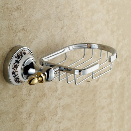 Chrome Finish Wall Mounted Basket Soap Holder TCB7809 Chrome Finish Wall Mounted Basket Soap Holder TCB7809