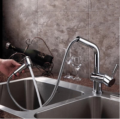 New Arrival Contemporary Copper Kitchen Mixer Pull Out Faucet DB1001 New Arrival Contemporary Copper Kitchen Mixer Pull Out Faucet DB1001
