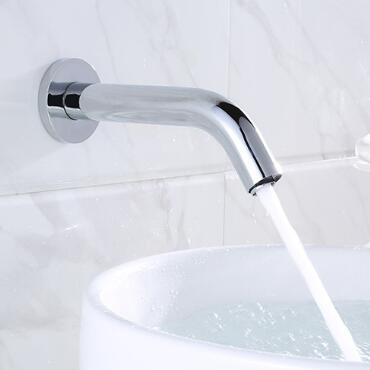 Chrome Automatic Bathroom Washing Hands Faucet Wall Mounted Sensor Faucet F0170 Chrome Automatic Bathroom Washing Hands Faucet Wall Mounted Sensor Faucet F0170