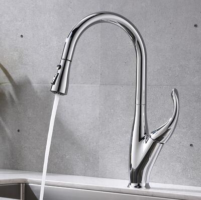 Kitchen Faucets Brass Chrome Finished Classicl Pull Out Kitchen Sink Faucet F0268P Kitchen Faucets Brass Chrome Finished Classicl Pull Out Kitchen Sink Faucet F0268P