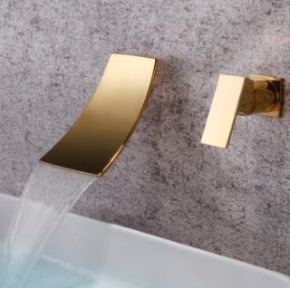 Antique Nickel Brushed Golden Wall Mounted Bathroom Basin Faucet Laundry Pool Faucet F2280G Antique Nickel Brushed Golden Wall Mounted Bathroom Basin Faucet Laundry Pool Faucet F2280G