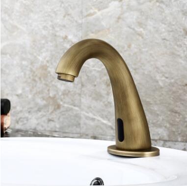 Antique Automatic Faucets Brass Hand-free Mixer Water Bathroom Sink Faucet FA0180 Antique Automatic Faucets Brass Hand-free Mixer Water Bathroom Sink Faucet FA0180