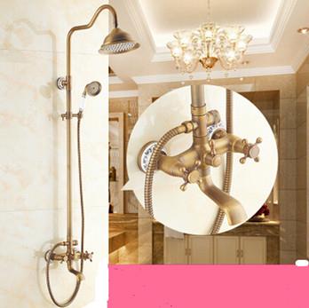 Antique Brass Mixer Water Rainfall Bathroom Shower Faucet FA072B Antique Brass Mixer Water Rainfall Bathroom Shower Faucet FA072B