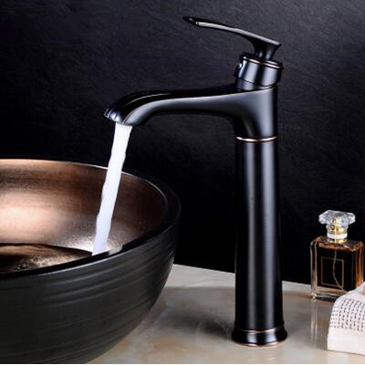 Antique Bathroom Sink Faucet Black Bronze Brass Brushed Mixer Faucet FB0468H Antique Bathroom Sink Faucet Black Bronze Brass Brushed Mixer Faucet FB0468H