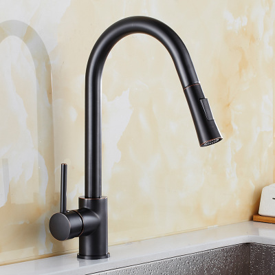 Antique Black Bronze Brass Kitchen Pull Out Kitchen Sink Faucet FB225P Antique Black Bronze Brass Kitchen Pull Out Kitchen Sink Faucet FB225P