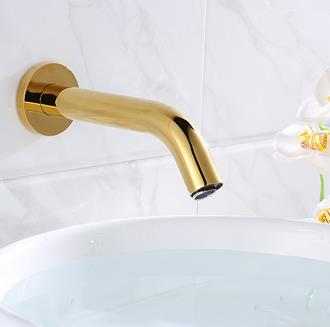 Automatic Golden Printed Bathroom Washing Hands Faucet Wall Mounted Sensor Faucet FG0170 Automatic Golden Printed Bathroom Washing Hands Faucet Wall Mounted Sensor Faucet FG0170