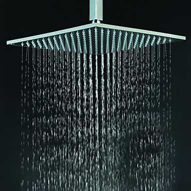 Contemporary Square Chrome Brass Faint LED Light Shower Head HB12F Contemporary Square Chrome Brass Faint LED Light Shower Head HB12F