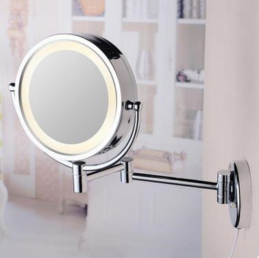8 Inch Chrome Wall Mounted LED Bathroom Make Up Mirrors MB185 8 Inch Chrome Wall Mounted LED Bathroom Make Up Mirrors MB185