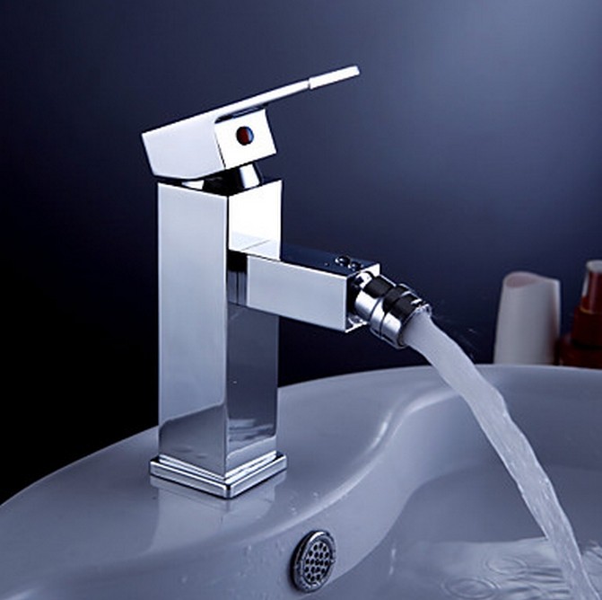 Contemporary Brass Bidet Faucet - Chrome Finish TQ0537 Contemporary Brass Bidet Faucet - Chrome Finish TQ0537