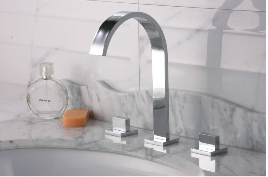 Widespread Contemporary Chrome Bathroom Sink Faucet TQ30083 Widespread Contemporary Chrome Bathroom Sink Faucet TQ30083