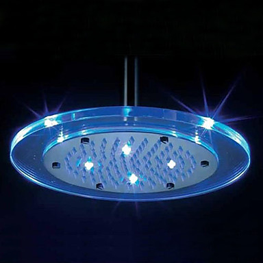 Contemporary 8 inch Color Changing LED Light Round Shower Head RG08F Contemporary 8 inch Color Changing LED Light Round Shower Head RG08F