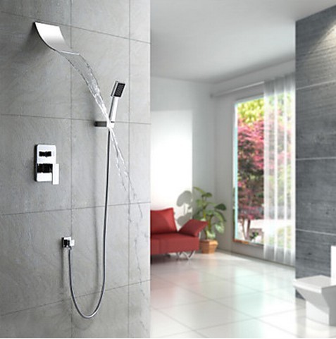 Shower Faucet with 8 inch Shower Head + Hand Shower SC005 Shower Faucet with 8 inch Shower Head + Hand Shower SC005