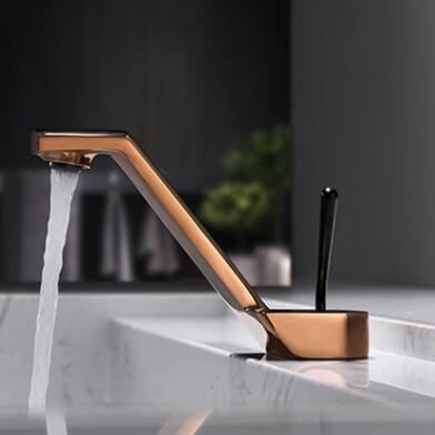 Art Deisgned Rose Gold Brass Hotel/Home Mixer Bathroom Sink Faucet T0190RG Art Deisgned Rose Gold Brass Hotel/Home Mixer Bathroom Sink Faucet T0190RG