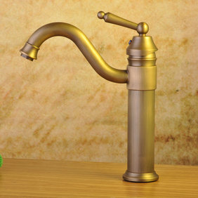 Antique Brass Single Handle Centerset Bathroom Sink Faucet T0404A Antique Brass Single Handle Centerset Bathroom Sink Faucet T0404A