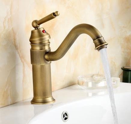 Antique Single Handle Centerset Bathroom Sink Faucet T0404NS Antique Single Handle Centerset Bathroom Sink Faucet T0404NS