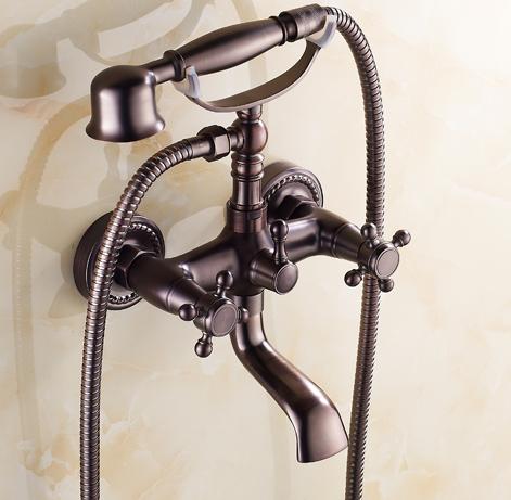 Traditional Oil-rubbed Bronze Finish Two Handles Bathtub Faucet T0415W-OR Traditional Oil-rubbed Bronze Finish Two Handles Bathtub Faucet T0415W-OR