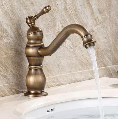Antique Bathroom Sink Faucet (Antique Copper Finish) T0427A Antique Bathroom Sink Faucet (Antique Copper Finish) T0427A