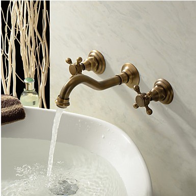 Antique Inspired Bathroom Sink Faucet Polished Brass Finish T0459A Antique Inspired Bathroom Sink Faucet Polished Brass Finish T0459A