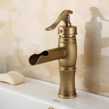 Centerset Antique Brass Bathroom Sink Faucet TP0599D Centerset Antique Brass Bathroom Sink Faucet TP0599D
