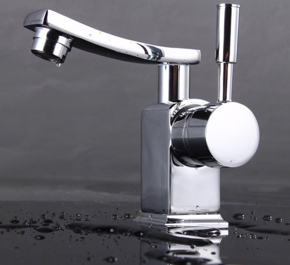Chrome Finish Solid Brass Bathroom Sink Faucet T0604 Chrome Finish Solid Brass Bathroom Sink Faucet T0604
